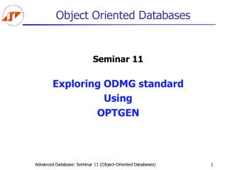 Object Oriented Databases