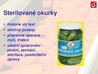 Sterilované okurky