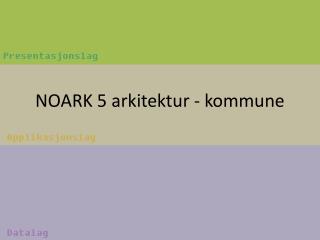 NOARK 5 arkitektur - kommune