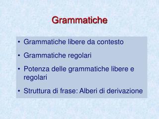 Grammatiche