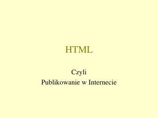 HTML