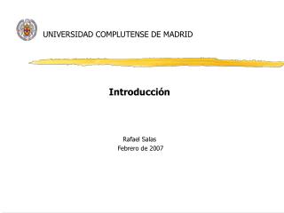 UNIVERSIDAD COMPLUTENSE DE MADRID