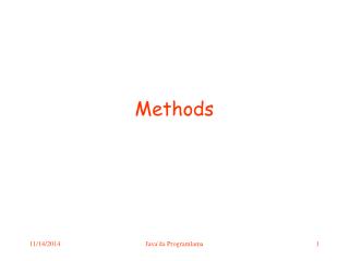 Methods