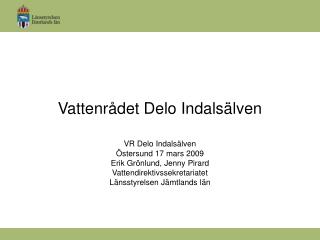 Vattenrådet Delo Indalsälven