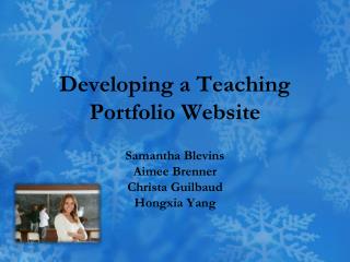 Developing a Teaching Portfolio Website