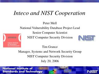 Inteco and NIST Cooperation