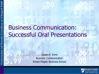 Business Communication: Successful Oral Presentations