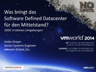 Was bringt das Software Defined Datacenter für den Mittelstand ?