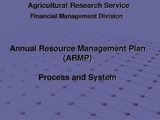 Agricultural Research Service