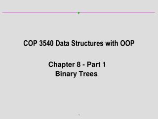 COP 3540 Data Structures with OOP