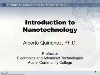 Introduction to Nanotechnology