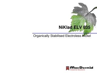 NiKlad ELV 835