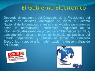 El Gobierno Electrónico