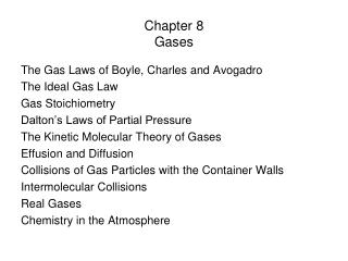 Chapter 8 Gases