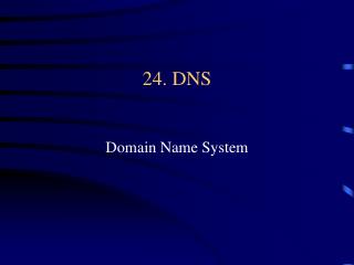 24. DNS