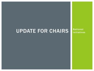 Update for chairs