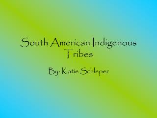 South American Indigenous Tribes