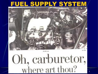 FUEL SUPPLY SYSTEM