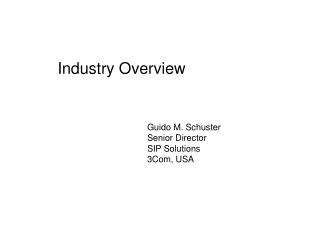 Industry Overview