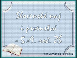 Slovenské naj i prvenstvá - 5.-9. roč. ZŠ