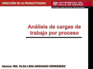 DIRECCIÓN DE LA PRODUCTIVIDAD