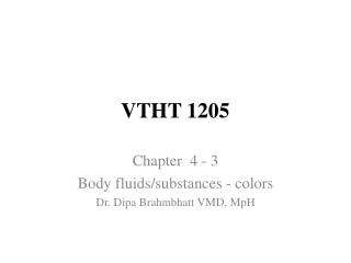 VTHT 1205