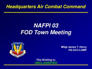 NAFPI 03 FOD Town Meeting