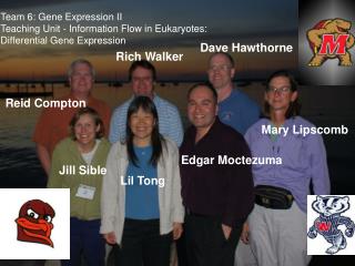 Team 6: Gene Expression II Teaching Unit - Information Flow in Eukaryotes:
