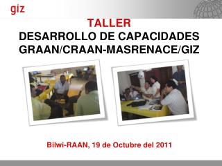 TALLER DESARROLLO DE CAPACIDADES GRAAN/CRAAN-MASRENACE/GIZ