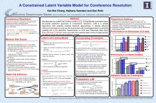 A Constrained Latent Variable Model for Coreference Resolution