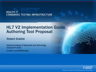 HL7 V2 Implementation Guide Authoring Tool Proposal