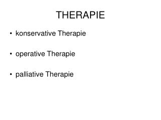 THERAPIE