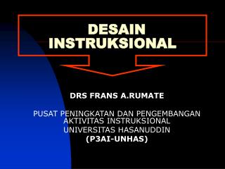 DESAIN INSTRUKSIONAL