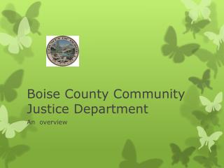 Boise County Community Justice Department