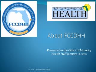 About FCCDHH