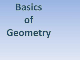 Basics of Geometry
