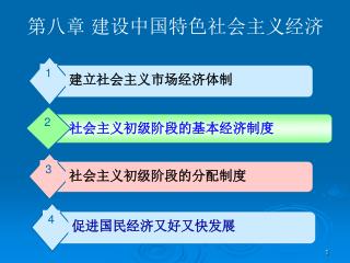 第八章 建设中国特色社会主义经济