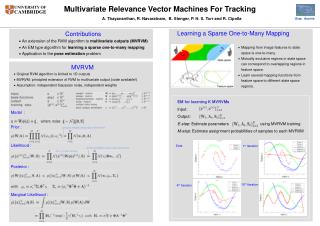 Multivariate Relevance Vector Machines For Tracking