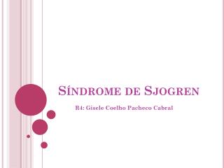 Síndrome de Sjogren