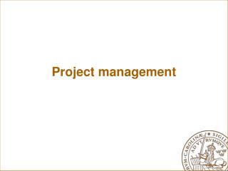 Project management