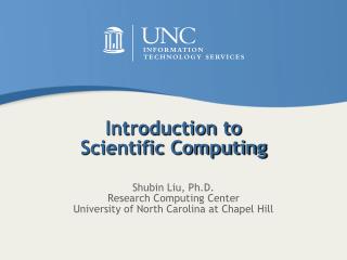 Introduction to Scientific Computing