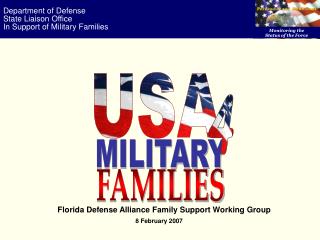 Department of Defense State Liaison Office In Support of Military Families