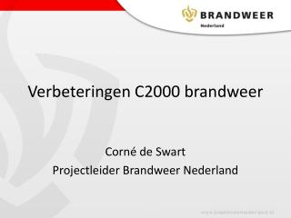 Verbeteringen C2000 brandweer