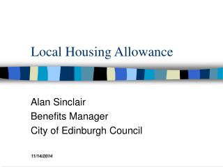 Local Housing Allowance