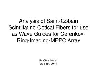 By Chris Ketter 26 Sept. 2014