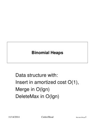 Binomial Heaps