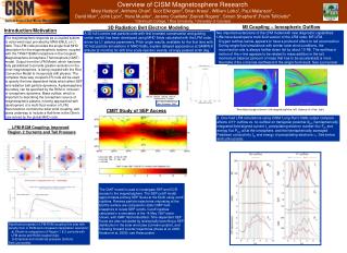 Overview of CISM Magnetosphere Research