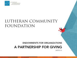LCF_2009_Charitable_Seminar_organizations