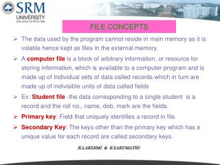 FILE CONCEPTS