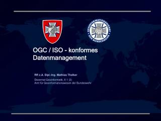 OGC / ISO - konformes Datenmanagement